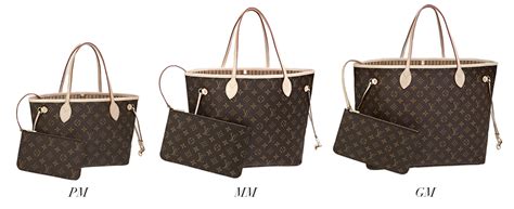 louis vuitton pm mm gm|Louis Vuitton neverfull size comparison.